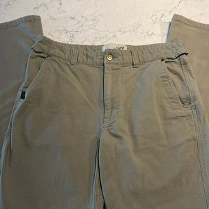 Men’s Duck Camp khaki pants, 34 Tall.
